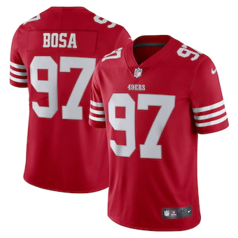 mens nike nick bosa scarlet san francisco 49ers vapor limit